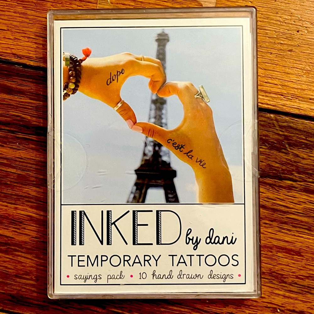 Inked by Dani Temporary Tattoos